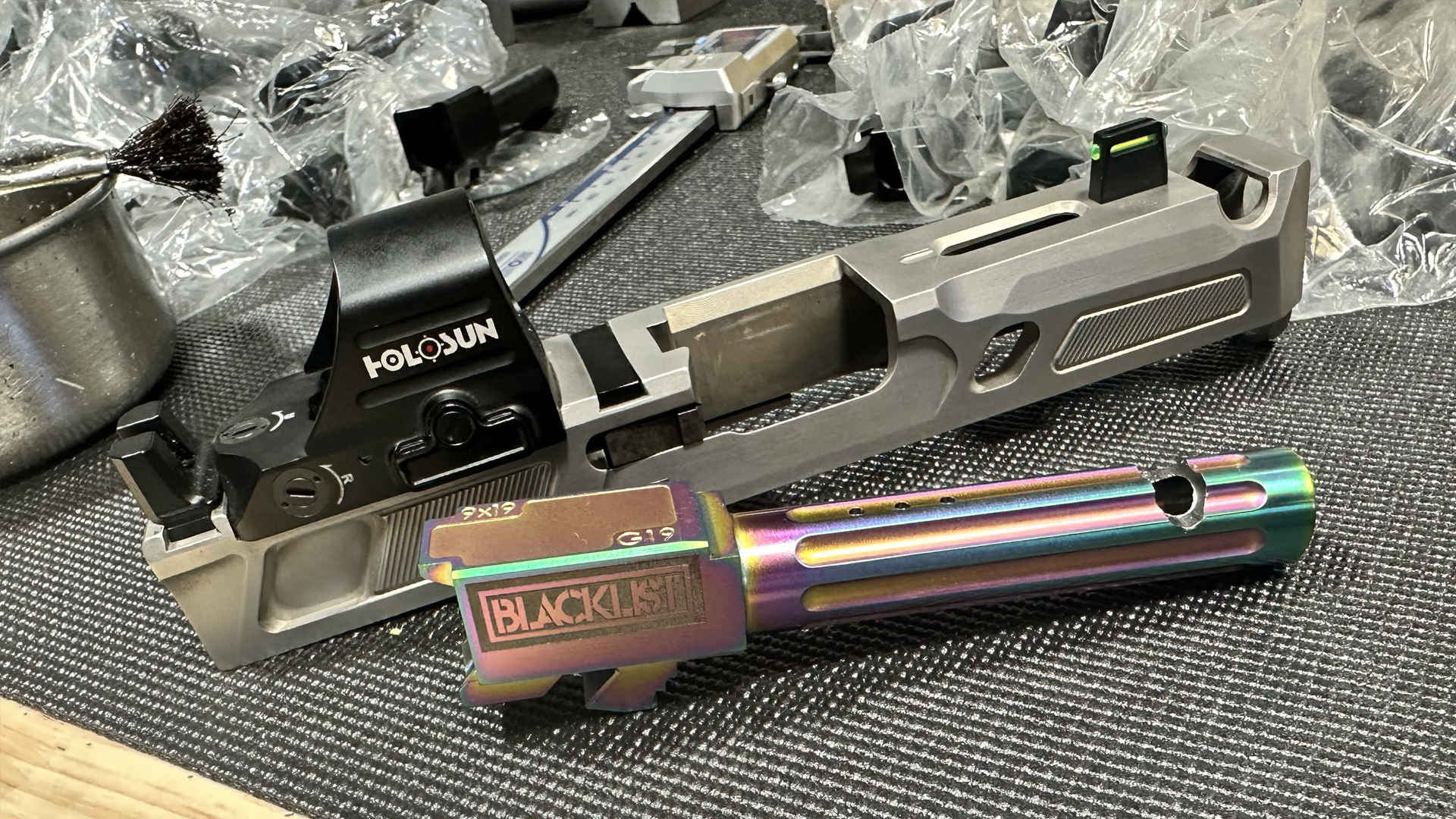 (Special Limited Edition) White Storm Trooper Cerakote® Marconi X19.2 RMR Ported Slide + Magwell + Blacklist Barrel - Image 7